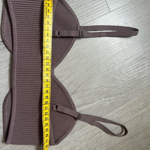 Babaton Chocolate Ribbed Bra - Picture 6 of 7